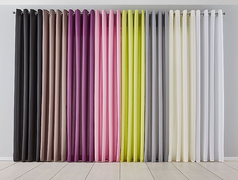 Gardinenbox Vorhang (1 St), Ösen, blickdicht, günstig online kaufen