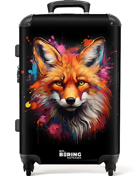 NoBoringSuitcases.com© Hartschalen-Trolley Der Fuchs als Straßenkunstwerk günstig online kaufen