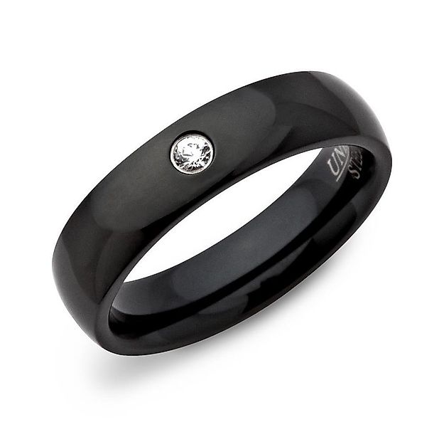 Unique Fingerring Ionisierter Unique Ring (IBP) Edelstahl 5mm Zirkonia R908 günstig online kaufen