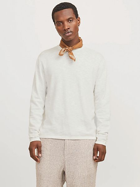 Jack & Jones Rundhalspullover "JJESUMMER KNIT CREW NECK SN" mit Rundhalsaus günstig online kaufen