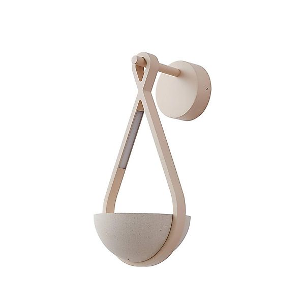 Lucande LED Beton Wandleuchte Außen Florka 10035411 Spritzwassergeschützt M günstig online kaufen