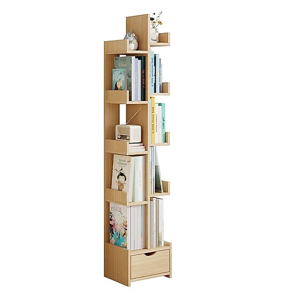 FUFU&GAGA Bücherregal Schmales Regal mit Schublade, günstig online kaufen