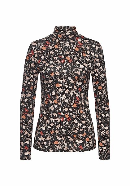 LASCANA Rollkragenshirt mit Blumenprint, Jerseyshirt, modisches Basic günstig online kaufen