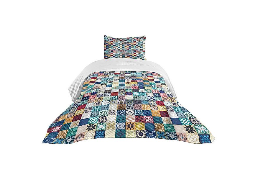 Abakuhaus Tagesdecke Set mit Kissenbezügen Waschbar, marokkanisch Aufwändig günstig online kaufen