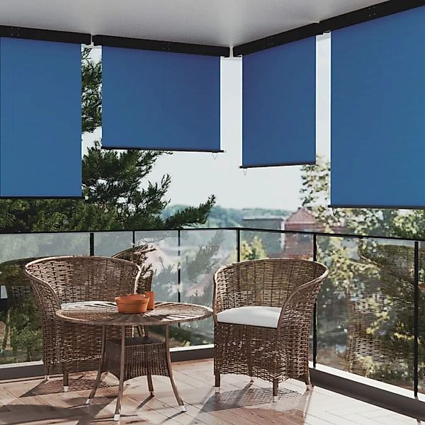 Balkon-seitenmarkise 140x250 Cm Blau günstig online kaufen