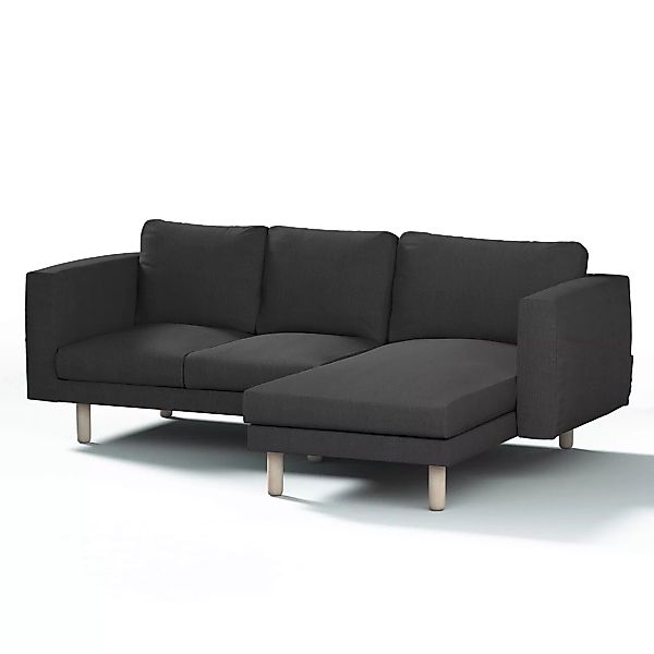 Bezug für Norsborg 3-Sitzer Sofa mit Recamiere, stahlgrau, Norsborg Bezug f günstig online kaufen