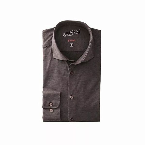 Hatico Langarmhemd dunkel-braun (1-tlg) günstig online kaufen