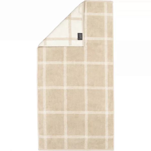 Cawö - Luxury Home Two-Tone Grafik 604 - Farbe: sand - 33 - Handtuch 50x100 günstig online kaufen