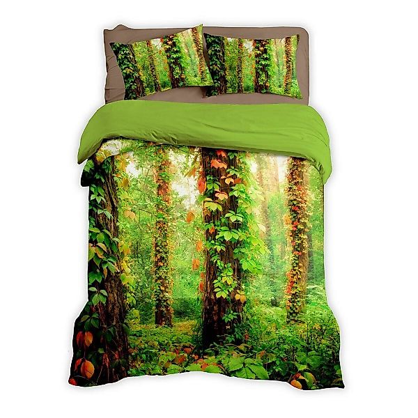 TRAUMSCHLAF Bettwäsche Waldlichtung, Renforce, 2 teilig, günstig online kaufen