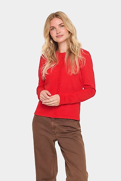 Saint Tropez Strickjacke "A8661, MilaSZ R-Neck Cardigan" Viskose Feinstrick günstig online kaufen