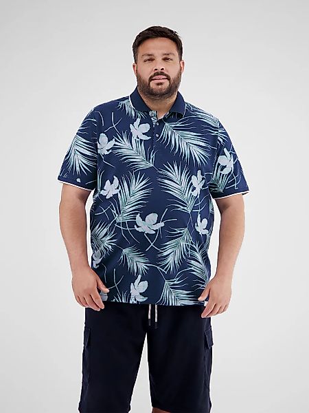 LERROS Poloshirt "LERROS Herren-Poloshirt, floral gemustert in Großen Größe günstig online kaufen