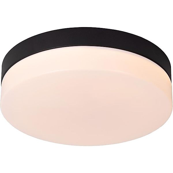 LED Deckenleuchte Biskit in Schwarz 12W 600lm IP44 230mm günstig online kaufen