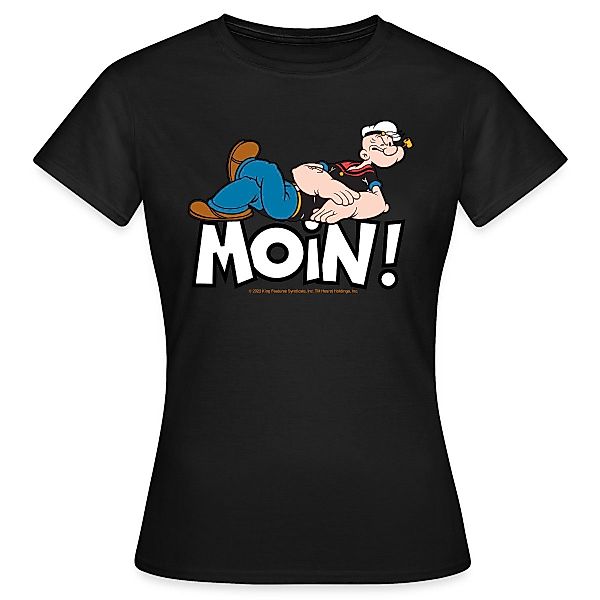Spreadshirt T-Shirt Popeye Faulenzen Mit Schrift günstig online kaufen