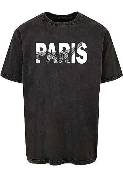 Merchcode T-Shirt "Merchcode Herren Paris Eiffel Tower Acid Washed Oversize günstig online kaufen