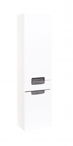 Seitenschrank 40 Siena von Held Möbel Weiss Hgl / Eiche Rauchsilber günstig online kaufen