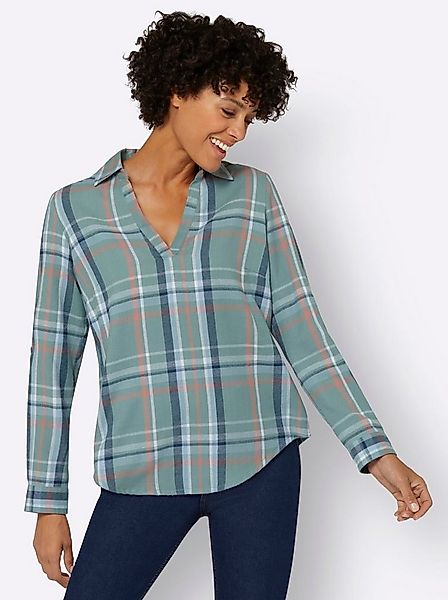 Witt Klassische Bluse Flanell-Bluse Langarm günstig online kaufen