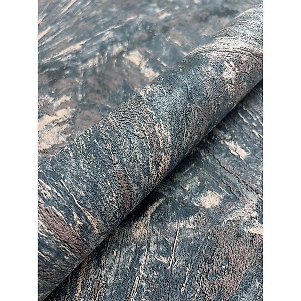 Newroom Vliestapete Sanja Dark Blue Muschel Modern FSC® günstig online kaufen