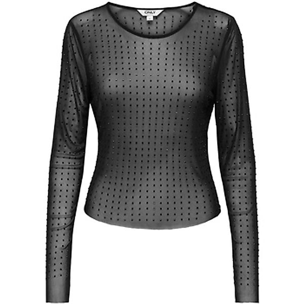 Only  Langarmshirt Onlhilen Ls Rhinestone Mesh Top Wvn 15358317 günstig online kaufen