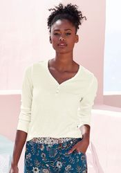 LASCANA Pyjamaoberteil aus Rippstrick günstig online kaufen