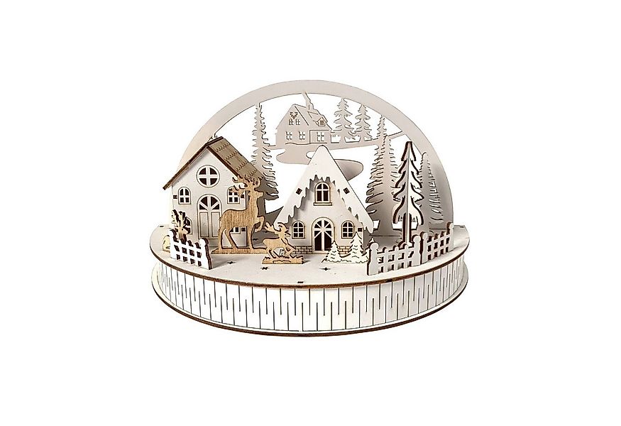 HTI-Living Weihnachtsszene LED Weihnachtsdeko Winterdorf und Rehe, Leuchtde günstig online kaufen