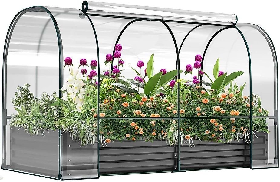 Meulbaty Blumenkasten Metall-Hochbett für Garten, Pflanzkasten günstig online kaufen