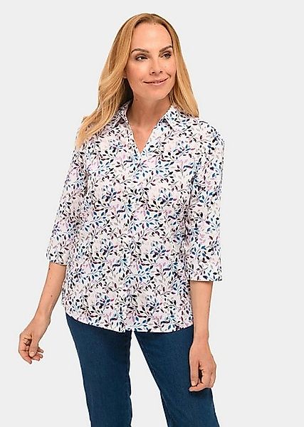 GOLDNER Druckbluse Kurzgröße: Wunderschöne Bluse mit floralem Druck günstig online kaufen