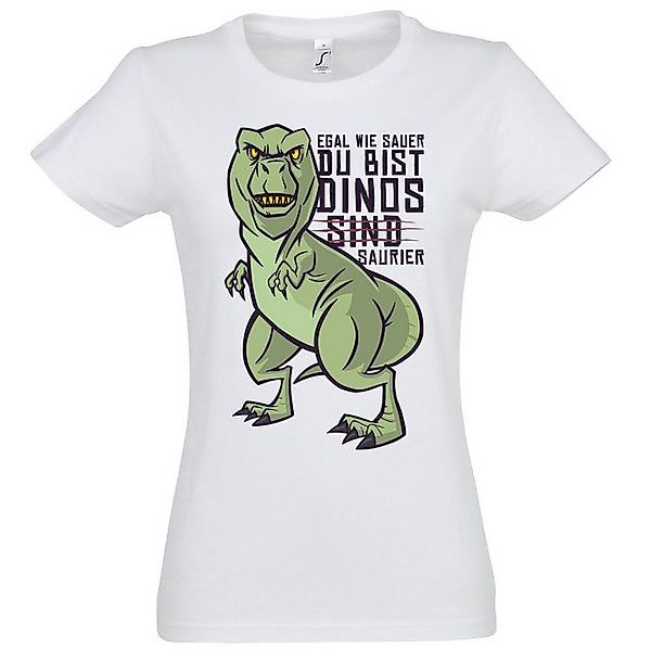 Youth Designz T-Shirt Dinos Sind Saurier Damen Shirt mit trendigem Frontpri günstig online kaufen