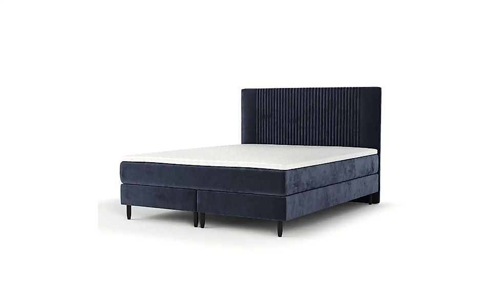 Boxspringbett   ¦ blau ¦ Maße (cm): B: 142 H: 119 Betten > Komfortbetten - günstig online kaufen