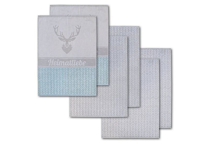 Dyckhoff Geschirrtuch Heimat, mit 3 verschiedenen Motiven, Heimatliebe, (Se günstig online kaufen