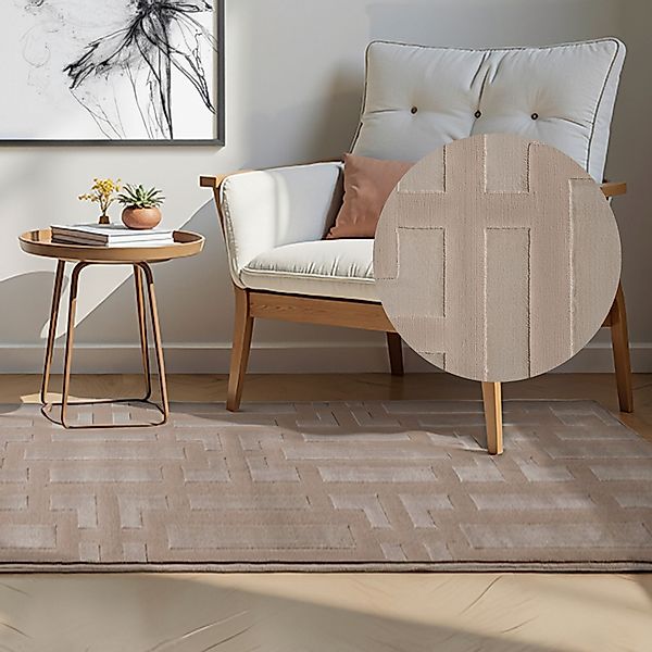 ELLE DECORATION Designteppich »Onyx«, rechteckig, 9 mm Höhe, Wohnzimmer, Sc günstig online kaufen