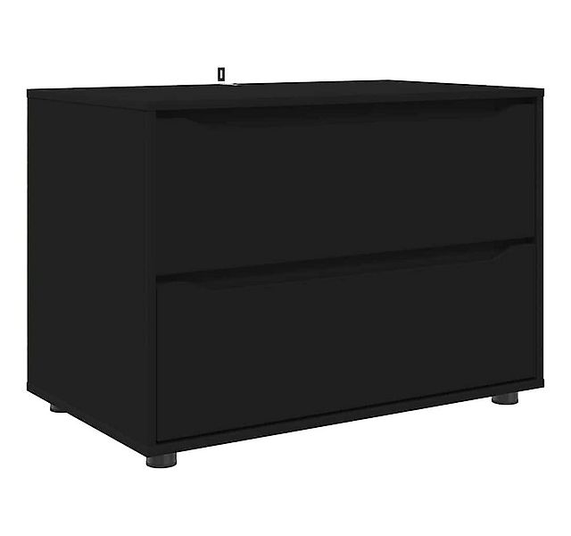 vidaXL Fächerschrank Aufbewahrungsschrank Schwarz 80 x 48 x 57 cm Holzwerks günstig online kaufen