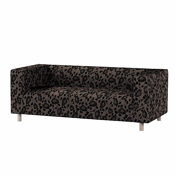 Bezug für Klippan 2-Sitzer Sofa, braun-schwarz, Sofahusse, Klippan 2-Sitzer günstig online kaufen