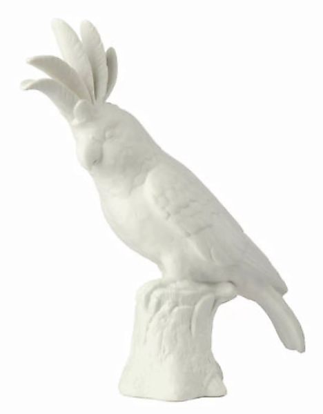 Dekoration Cacatoès keramik weiß / Porzellan - H 33 cm - Pols Potten - Weiß günstig online kaufen