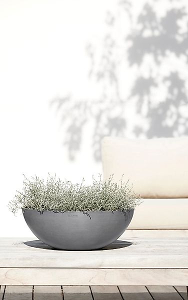 ECOPOTS Blumentopf VIENNA Grey, BxTxH: 50x50x18 günstig online kaufen