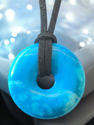 Steinfixx® Lange Kette echter Edelsteindonut 30 günstig online kaufen