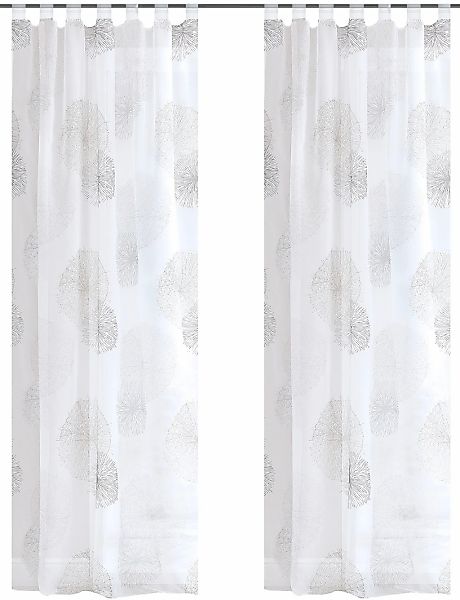 HOME WOHNIDEEN Vorhang "RAWLINS" Schlaufen 2 Stk. tlg. 2er Pack Schlaufensc günstig online kaufen