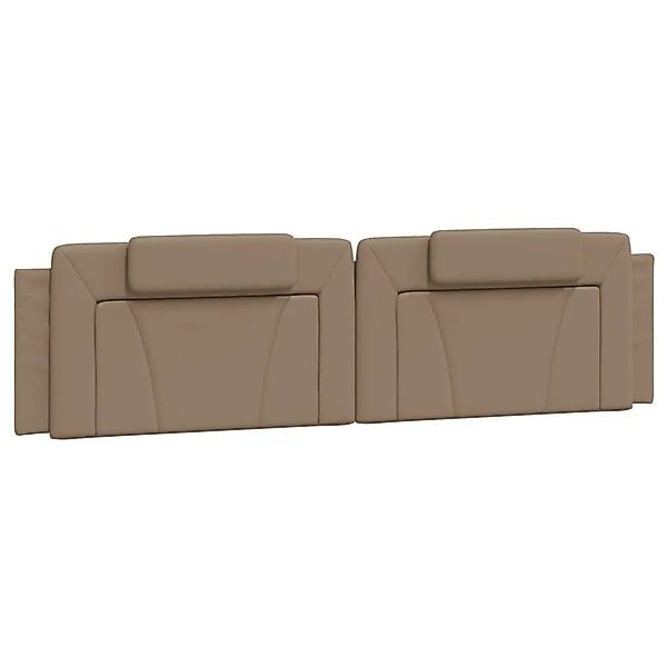 vidaXL Kopfteil-Kissen Viana Cappuccino-Braun 200 cm Kunstleder 374818 günstig online kaufen