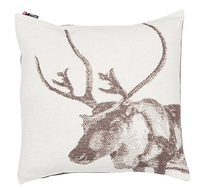 DAVID FUSSENEGGER Kissenhülle Silvretta 'Rentier' 50 x 50 cm Braun günstig online kaufen