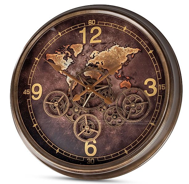 formano Wanduhr Weltkarte 62 cm mit günstig online kaufen