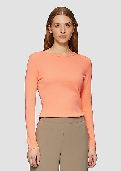 s.Oliver Langarmshirt T-Shirt Elastisches Longsleeve mit Rundhalsausschnitt günstig online kaufen