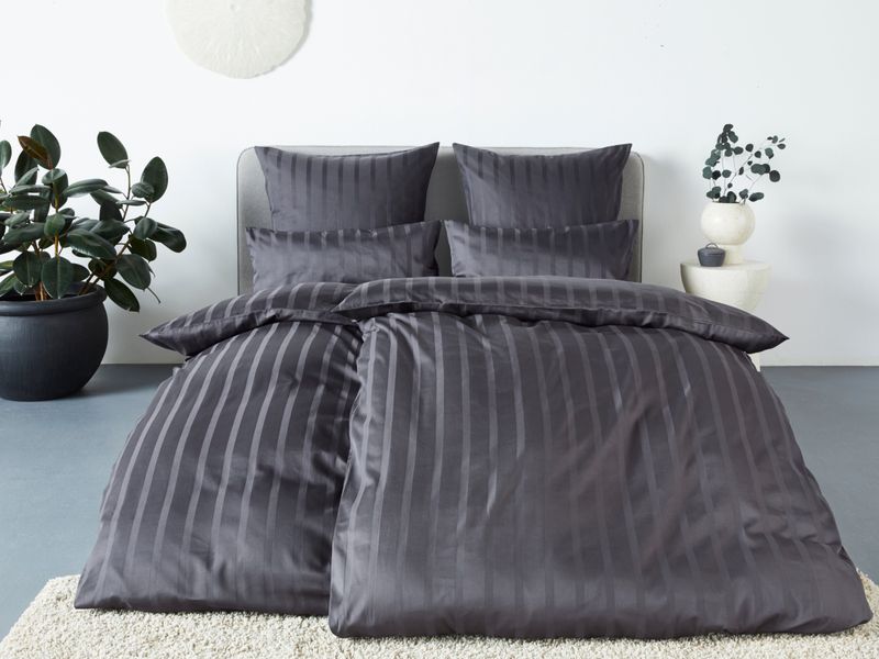 LeGer Home by Lena Gercke Bettwäsche "Leonore" 2 Stk. tlg. Mako-Satin Strei günstig online kaufen