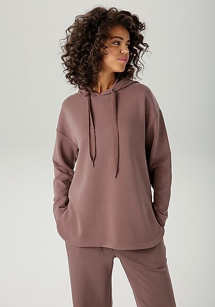 Aniston CASUAL Sweatshirt mit Bindeband an der Kapuze günstig online kaufen