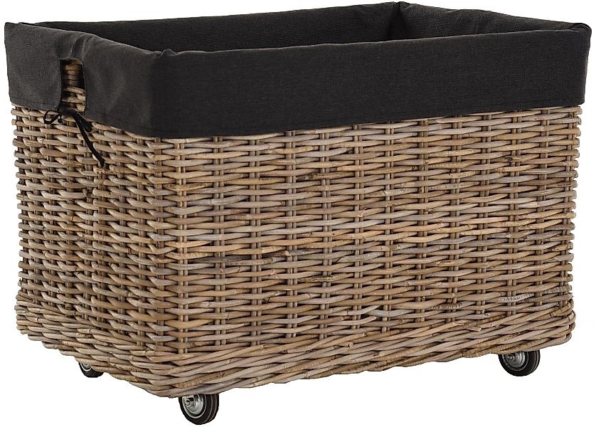 Krines Home Kaminholzkorb Großer Rollkorb Holzwagen günstig online kaufen