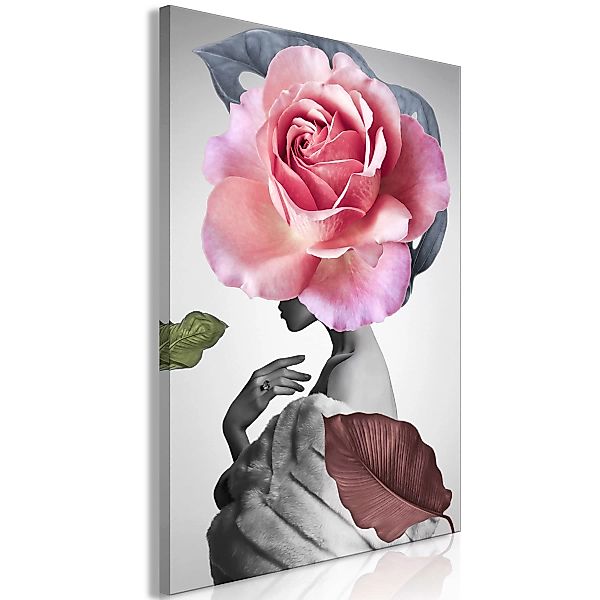 Wandbild - Rose and Fur (1 Part) Vertical günstig online kaufen