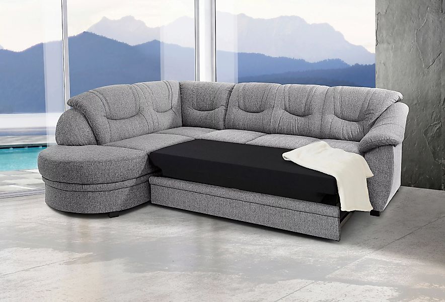 sit&more Ecksofa »Savoni L-Form«, wahlweise mit Bettfunktion günstig online kaufen