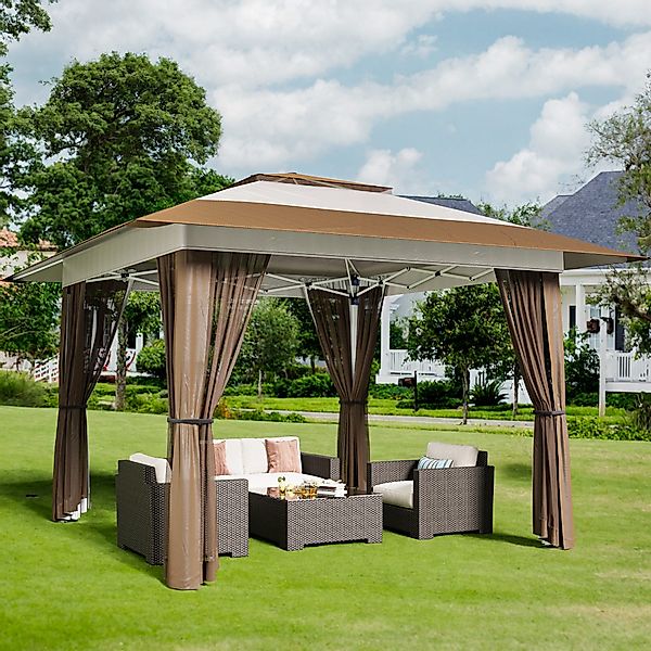 Bealife Pavillon 3.9x3.9m Pop-Up Pavillon mit günstig online kaufen