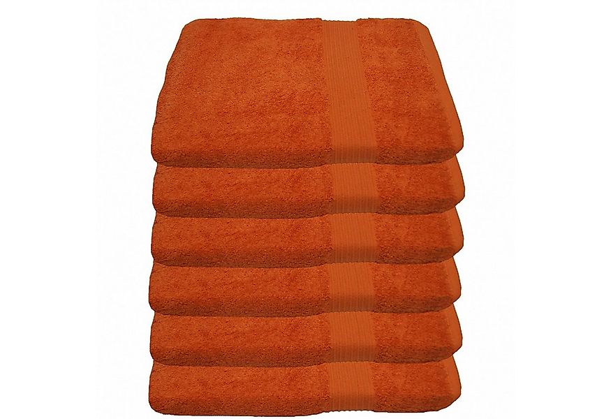 Julie Julsen Handtücher 6-Handtücher-Terrakotta-Handtuch 50 x 100 cm, Baumw günstig online kaufen