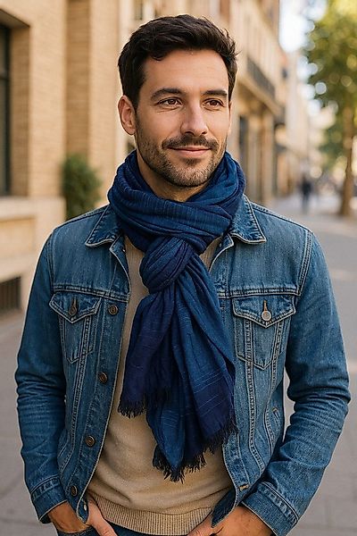 Ella Jonte Modeschal, mit Streifenmuster & weicher Viskose in Crinkle-Optik günstig online kaufen