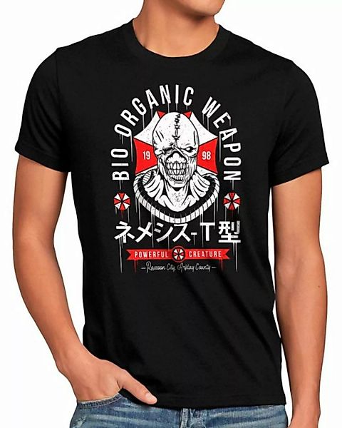 style3 Print-Shirt Herren T-Shirt Bioweapon evil resident umbrella corp vir günstig online kaufen