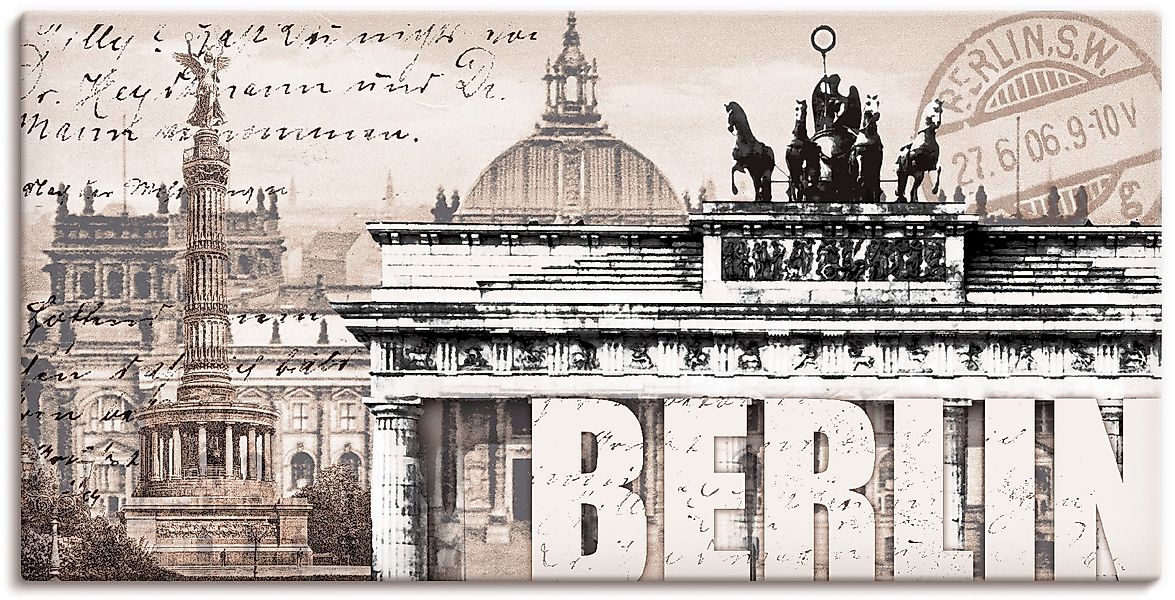Artland Wandbild »Berlin II« Deutschland 1 Stk. tlg. als Leinwandbild, Post günstig online kaufen